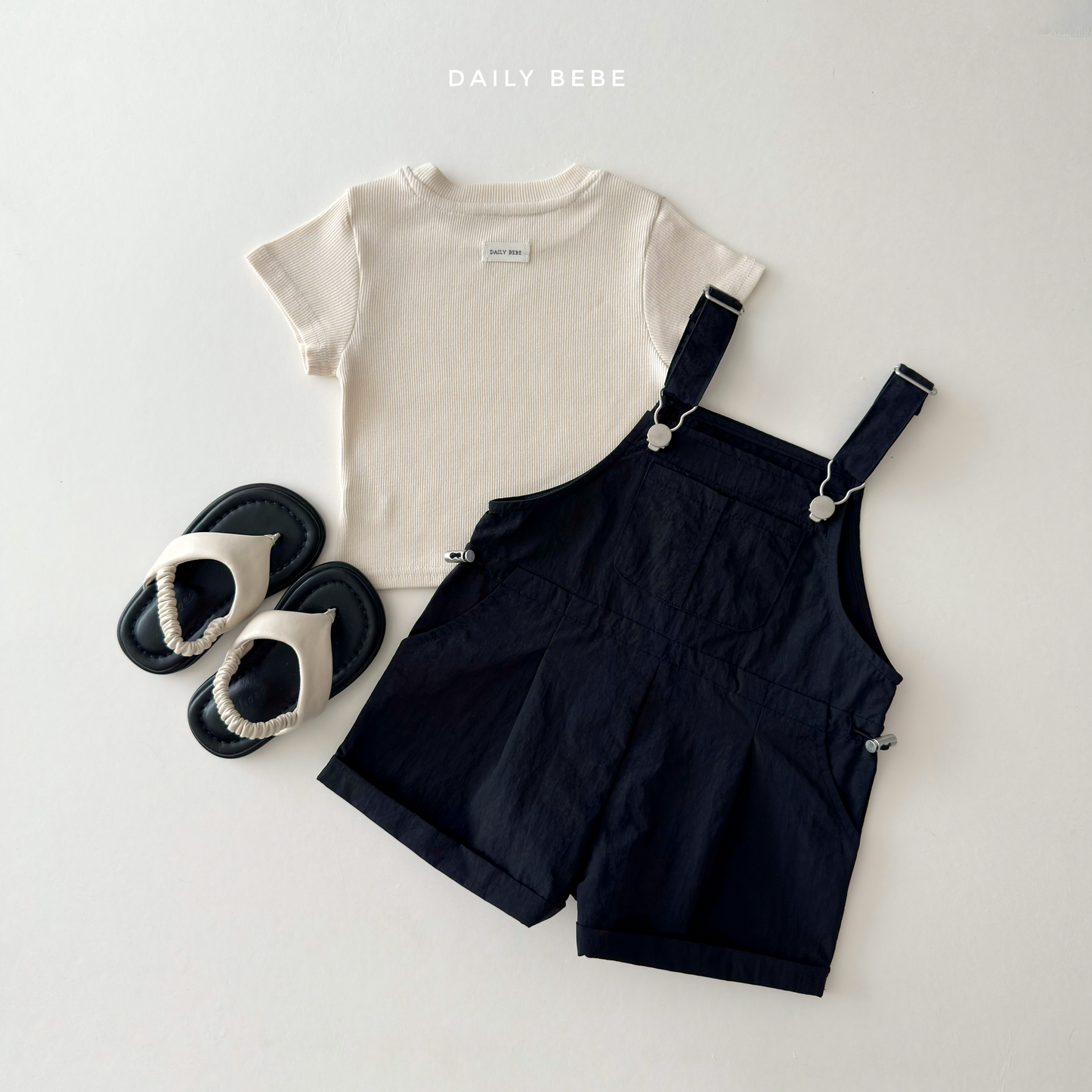 (Pre-order) Daily Bebe Summer - Kids' Daily Slim-Fit T-Shirt 데일리 반팔티 (5 Colors)