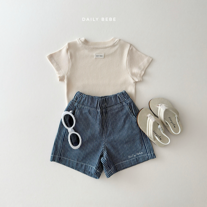 (Pre-order) Daily Bebe Summer - Kids' Daily Slim-Fit T-Shirt 데일리 반팔티 (5 Colors)