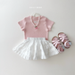 (Pre-order) Daily Bebe Summer - Kids' Daily Slim-Fit T-Shirt 데일리 반팔티 (5 Colors)