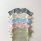 (Pre-order) Daily Bebe Summer - Kids' Daily Slim-Fit T-Shirt 데일리 반팔티 (5 Colors)