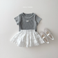 (Pre-order) Daily Bebe Summer - Kids' Cozy Striped Slim-Fit Tee 코지 단가라티 (4 Colors)