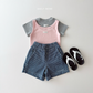 (Pre-order) Daily Bebe Summer - Kids' Daily Slim-Fit T-Shirt 데일리 반팔티 (5 Colors)