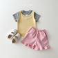 (Pre-order) Daily Bebe Summer - Kids' Daily Slim-Fit T-Shirt 데일리 반팔티 (5 Colors)