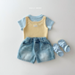 (Pre-order) Daily Bebe Summer - Kids' Daily Slim-Fit T-Shirt 데일리 반팔티 (5 Colors)