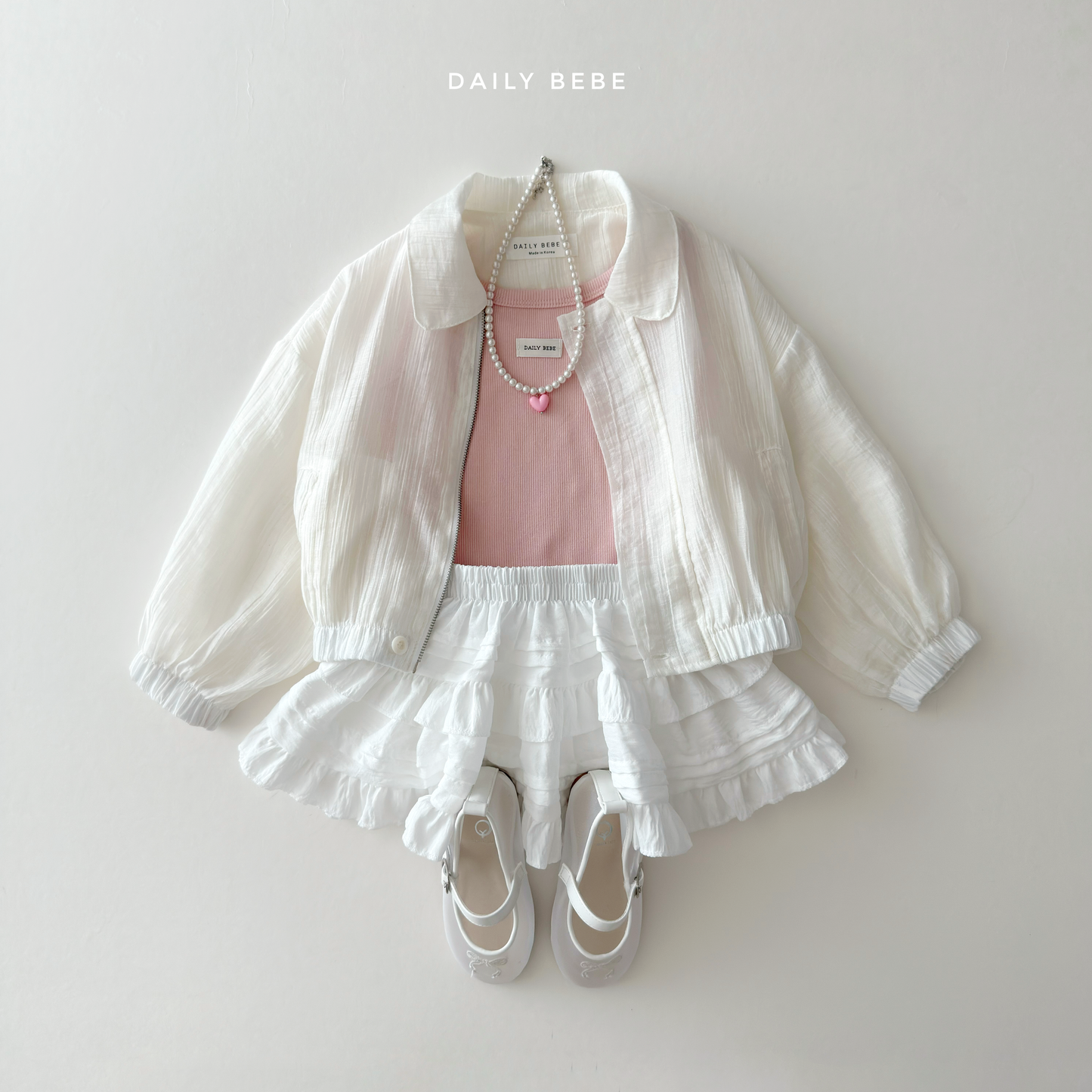 (Pre-order) Daily Bebe Summer - Kids' Soft Ribbed Tank Top 소프트 나시 (4 Colors)