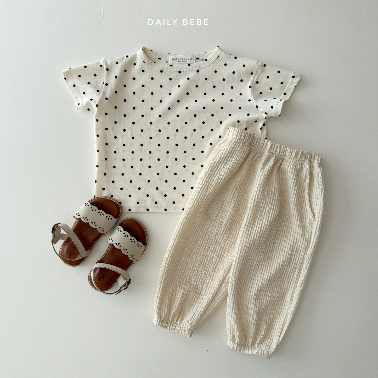 (Pre-order) Daily Bebe Summer - Kids'  Pattern Daily T-Shirt 패턴 반팔티 (4 Colors)
