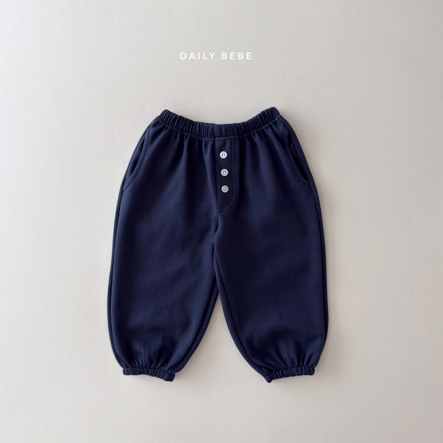 (Pre-order) Daily Bebe Fall - Kids' Button Detail Jogger Pants 단추 조거 팬츠 (7 Colors)