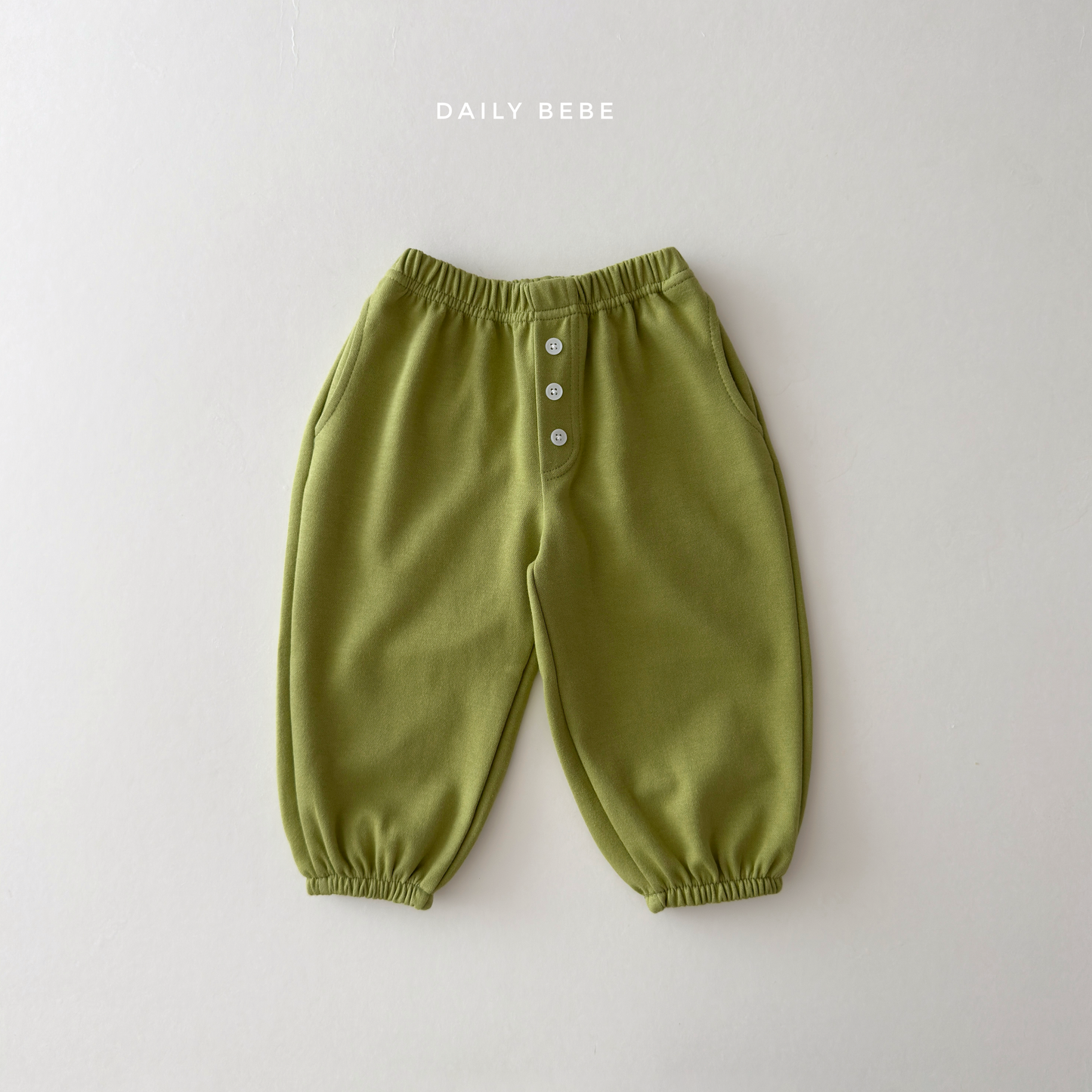 (Pre-order) Daily Bebe Fall - Kids' Button Detail Jogger Pants 단추 조거 팬츠 (7 Colors)