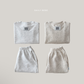 (Pre-order) Daily Bebe Fall - Kids' Cookies & Cream Speckled Top & Bottom Set 쿠앤크세트 (2 Colors)