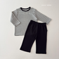 (Pre-order) Daily Bebe Fall - Kids' Striped Pajama Set 코지실내복 (3 Colors)
