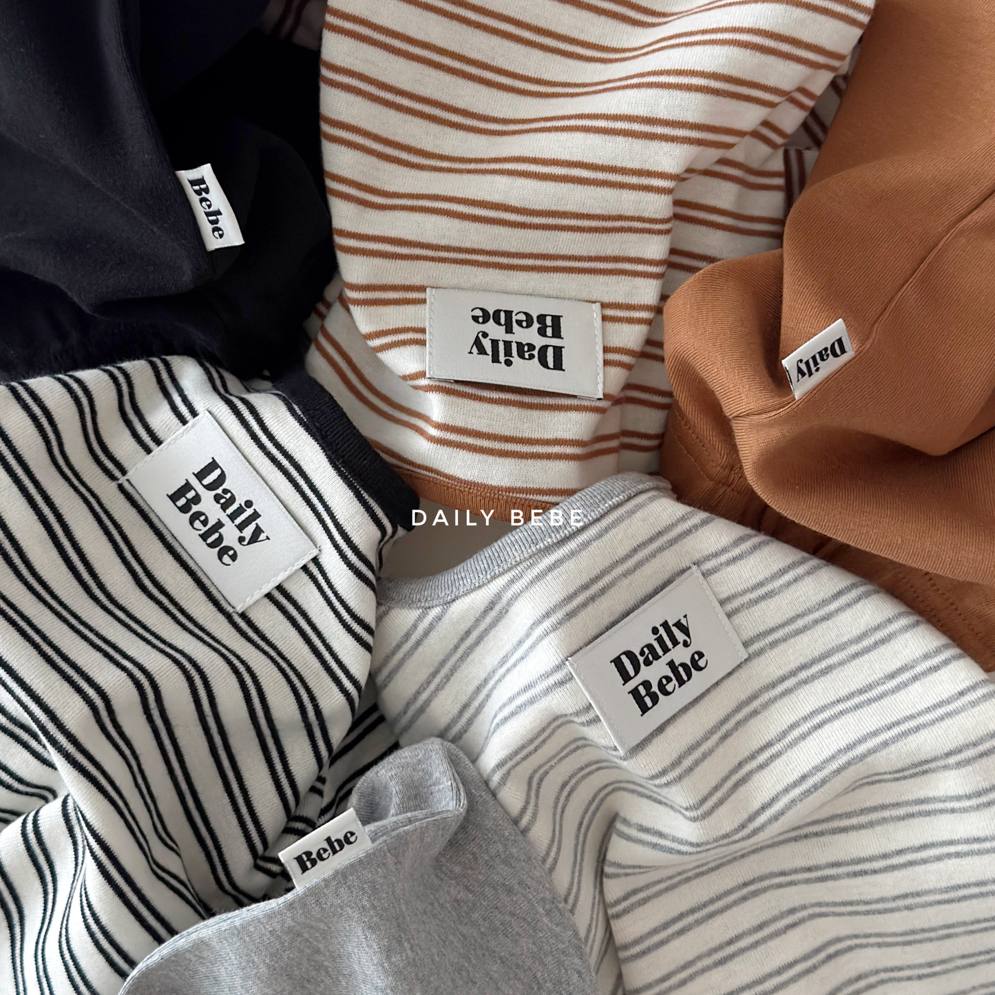 (Pre-order) Daily Bebe Fall - Kids' Striped Pajama Set 코지실내복 (3 Colors)