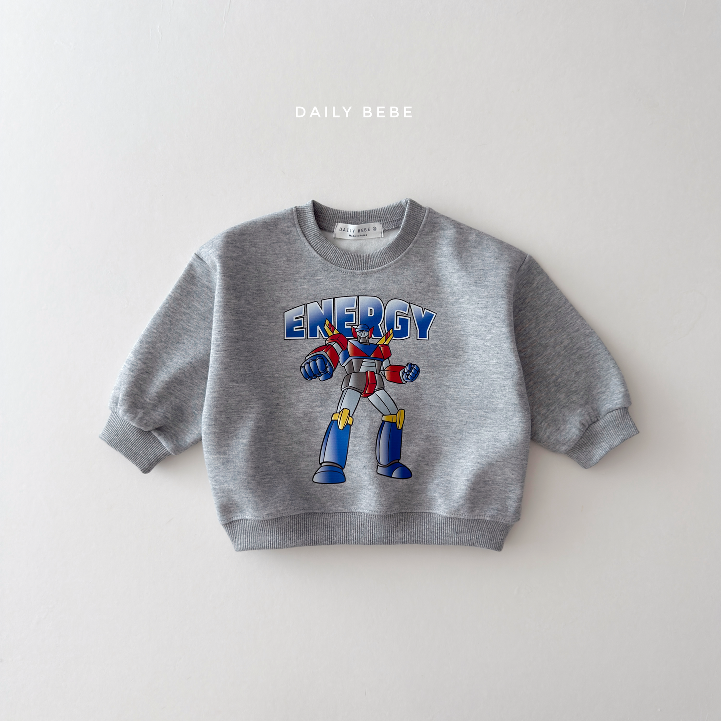 (Pre-order) Daily Bebe Fall - Kids' Energy Robot Graphic Sweatshirt 로봇 맨투맨 (2 Colors)