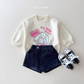 (Pre-order) Daily Bebe Fall - Kids' My Little Animal Graphic Sweatshirt 마이리틀맨투맨 (2 Colors)