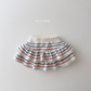 (Pre-order) Daily Bebe Fall - Kids' Heart Button Cardigan & Tiered Skirt Top & Bottom Set 솜사탕세트 (2 Colors)
