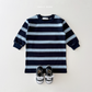 (Pre-order) Daily Bebe Fall - Kids' Striped Cotton T-Shirt Dress 너랑나랑 원피스 (2 Colors)