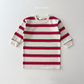 (Pre-order) Daily Bebe Fall - Kids' Striped Cotton T-Shirt Dress 너랑나랑 원피스 (2 Colors)