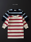 (Pre-order) Daily Bebe Fall - Kids' Striped Cotton T-Shirt Dress 너랑나랑 원피스 (2 Colors)