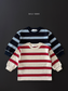 (Pre-order) Daily Bebe Fall - Kids' Striped Cotton Sweatshirt 너랑나랑 맨투맨 (2 Colors)