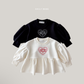 (Pre-order) Daily Bebe Fall - Kids' Lovely Moment Peplum Puff-Sleeve Top 러블리 모먼트T (2 Colors)