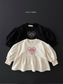 (Pre-order) Daily Bebe Fall - Kids' Lovely Moment Peplum Puff-Sleeve Top 러블리 모먼트T (2 Colors)
