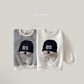 (Pre-order) Daily Bebe Fall - Kids' Beanie Bichon Sweatshirt 비숑 맨투맨 (2 Colors)