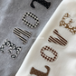 (Pre-order) Daily Bebe Fall - Kids' Multi-Pattern LOVE Patch Sweatshirt 러브 패치 맨투맨 (2 Colors)