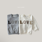 (Pre-order) Daily Bebe Fall - Kids' Multi-Pattern LOVE Patch Sweatshirt 러브 패치 맨투맨 (2 Colors)