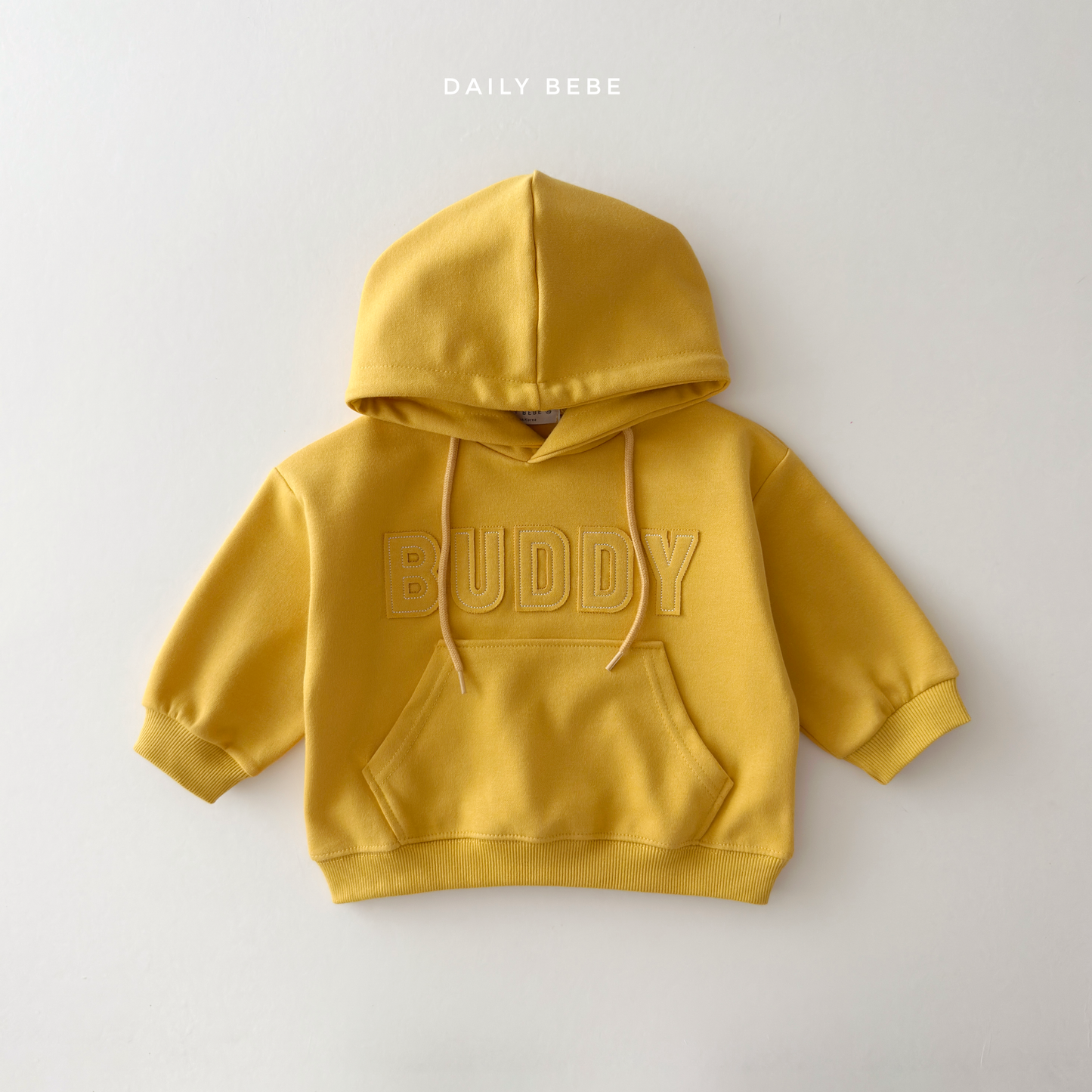 (Pre-order) Daily Bebe Fall - Kids' BUDDY Embossed Patch Hoodie 버디 후드 (2 Colors)