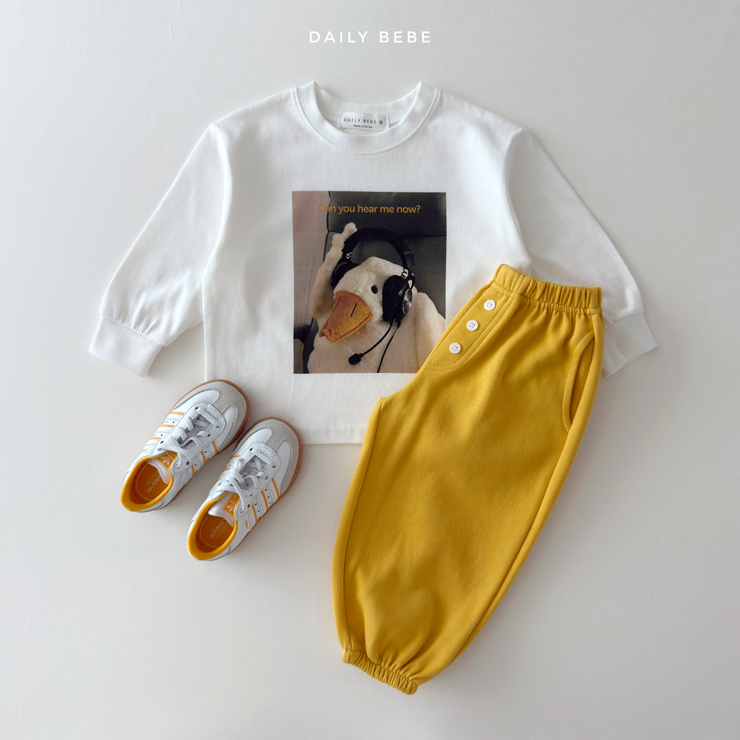(Pre-order) Daily Bebe Fall - Kids' Button Detail Jogger Pants 단추 조거 팬츠 (7 Colors)