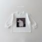 (Pre-order) Daily Bebe Fall - Kids' Funny Pet Photo Print Long-Sleeve Tee 다준비했어T (6 Colors)