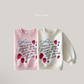 (Pre-order) Daily Bebe Fall - Kids' Strawberry Ribbon Lettering Sweatshirt 딸기리본맨투맨 (2 Colors)