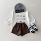 (Pre-order) Daily Bebe Fall - Kids' Cat Emoticon Long-Sleeve Tee 이모티콘T (2 Colors)