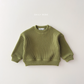 (Pre-order) Daily Bebe Fall - Kids' Chunky Ribbed Pullover Sweatshirt 골지통통맨투맨 (4 Colors)
