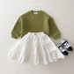 (Pre-order) Daily Bebe Fall - Kids' Chunky Ribbed Pullover Sweatshirt 골지통통맨투맨 (4 Colors)