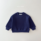 (Pre-order) Daily Bebe Fall - Kids' Chunky Ribbed Pullover Sweatshirt 골지통통맨투맨 (4 Colors)