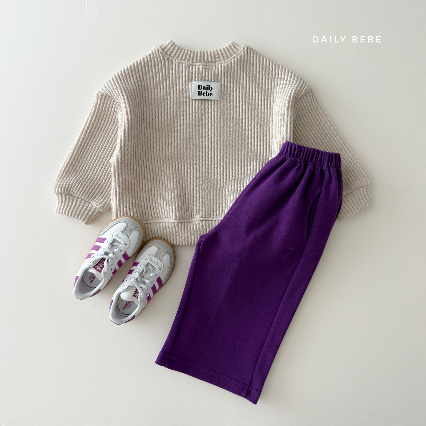 (Pre-order) Daily Bebe Fall - Kids' Daily Essential Wide-Leg Pants 데일리 와이드 팬츠 (7 Colors)