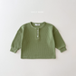 (Pre-order) Daily Bebe Fall - Kids' Waffle Henley Long-Sleeve Tee 와플 헨리넥T (3 Colors)
