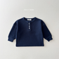 (Pre-order) Daily Bebe Fall - Kids' Waffle Henley Long-Sleeve Tee 와플 헨리넥T (3 Colors)