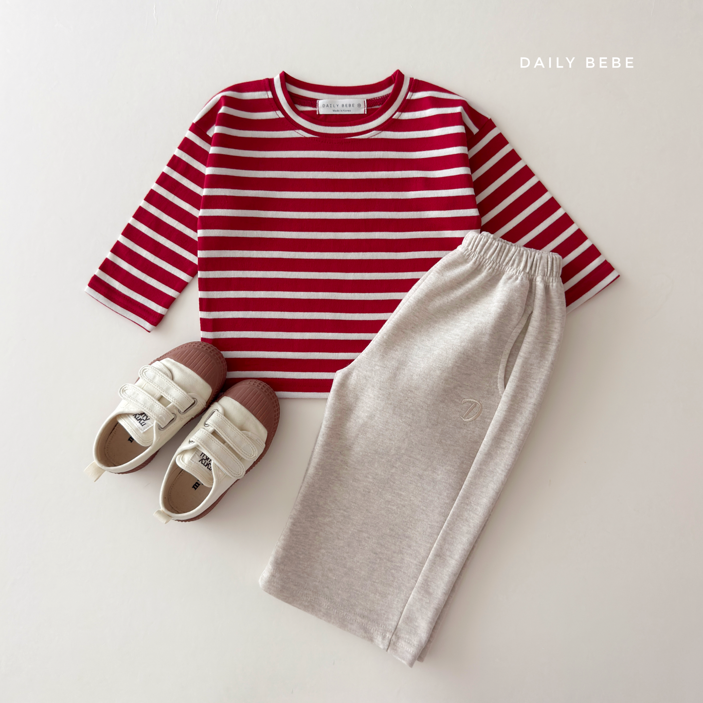 (Pre-order) Daily Bebe Fall - Kids' Everyday Long-Sleeve Tee 매일매일T (6 Colors)