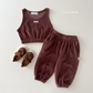 (Pre-order) Daily Bebe Fall - Kids' Soft Velour Top & Bottom Set 벨로아 셋업 (4 Colors)