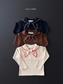 (Pre-order) Daily Bebe Fall - Kids' Ribbed Sailor Scarf Collar Long-Sleeve Tee 스카프T (3 Colors)