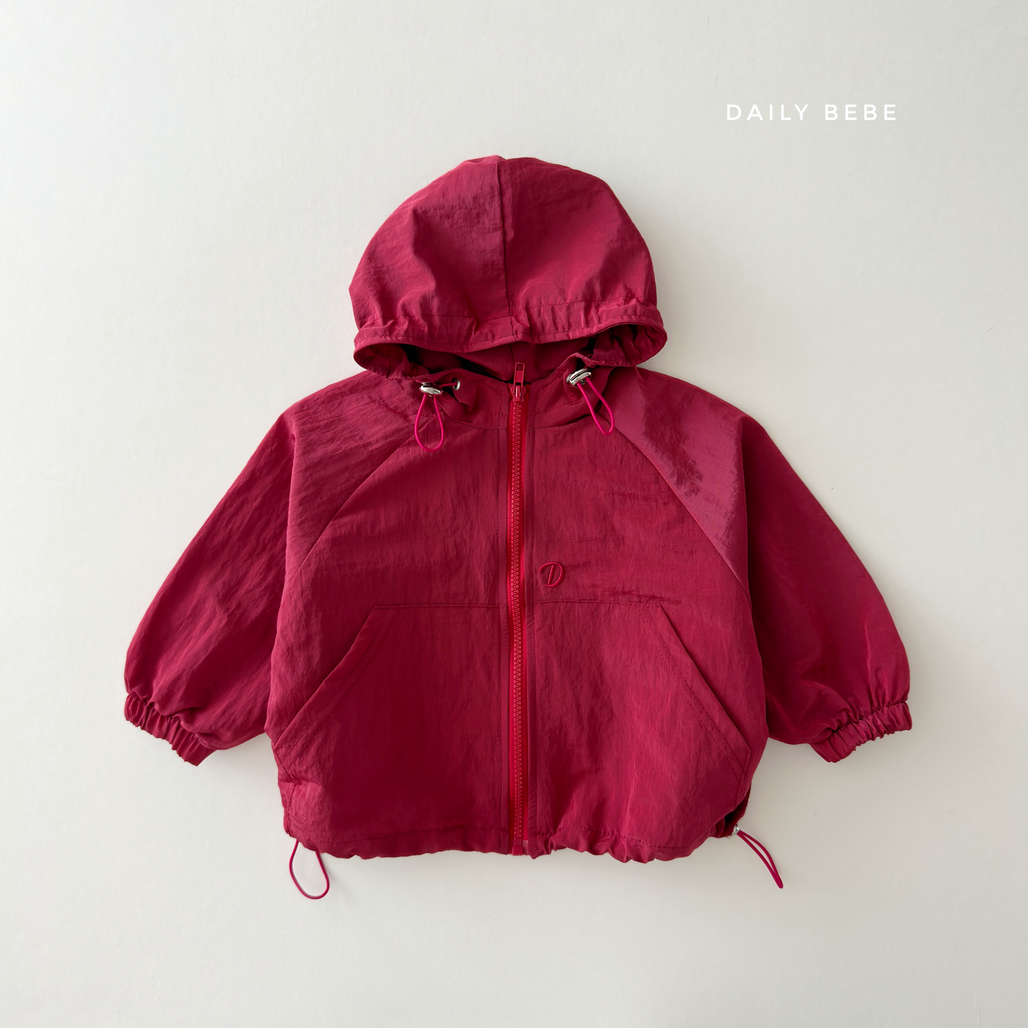 (Pre-order) Daily Bebe Fall - Kids' Lightweight Hooded Windbreaker Jacket 산책길 점퍼 (3 Colors)