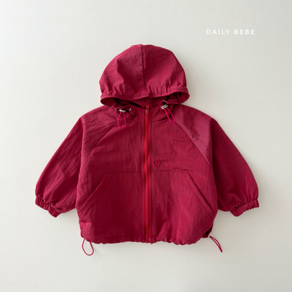 (Pre-order) Daily Bebe Fall - Kids' Lightweight Hooded Windbreaker Jacket 산책길 점퍼 (3 Colors)