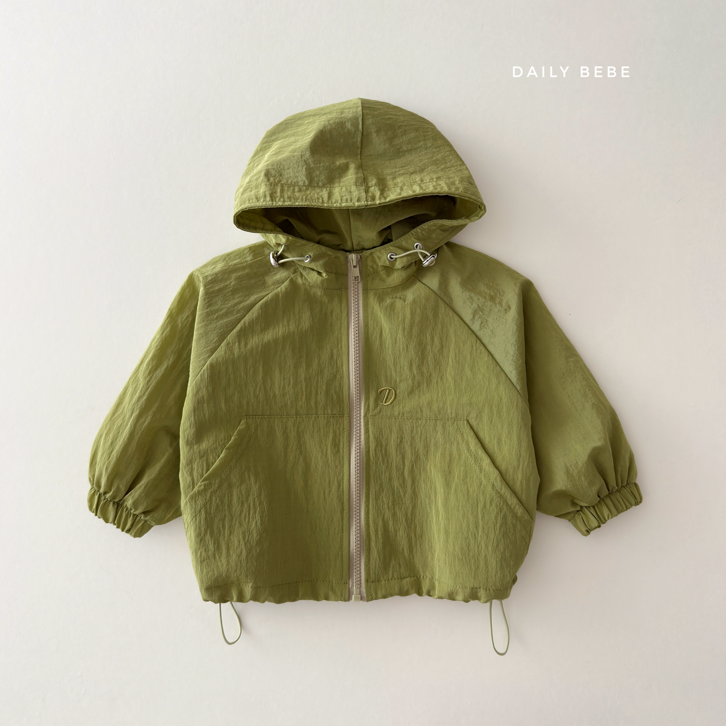 (Pre-order) Daily Bebe Fall - Kids' Lightweight Hooded Windbreaker Jacket 산책길 점퍼 (3 Colors)