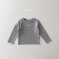 (Pre-order) Daily Bebe Fall - Kids' Essential Ribbed Slim-Fit Tee 딱풀T (6 Colors)