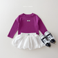 (Pre-order) Daily Bebe Fall - Kids' Essential Ribbed Slim-Fit Tee 딱풀T (6 Colors)