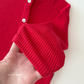 (Pre-order) Daily Bebe Fall - Kids' Essential Ribbed Mother-of-Pearl Button Cardigan 크레파스 가디건 (7 Colors)