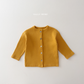 (Pre-order) Daily Bebe Fall - Kids' Essential Ribbed Mother-of-Pearl Button Cardigan 크레파스 가디건 (7 Colors)