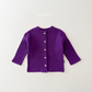 (Pre-order) Daily Bebe Fall - Kids' Essential Ribbed Mother-of-Pearl Button Cardigan 크레파스 가디건 (7 Colors)