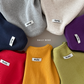 (Pre-order) Daily Bebe Fall - Kids' Essential Ribbed Mother-of-Pearl Button Cardigan 크레파스 가디건 (7 Colors)